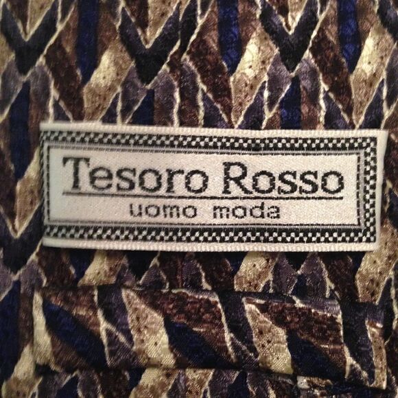 Tesoro Rosso silk tie  - Picture 3 of 5